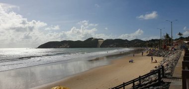 Punta Negra, Natal, Rio Grande do Norte, Brezilya, Mart, 05, 2023 Punta Negra Sahili, Natal, Rio Grande do Norte Brezilya 'da Morro do Careca ile ünlüdür.