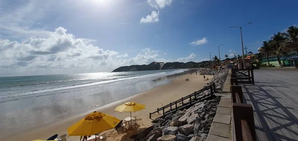 Punta Negra Natal Rio Grande Norte Brazylia Marzec 2023Krajobraz Plaży — Zdjęcie stockowe