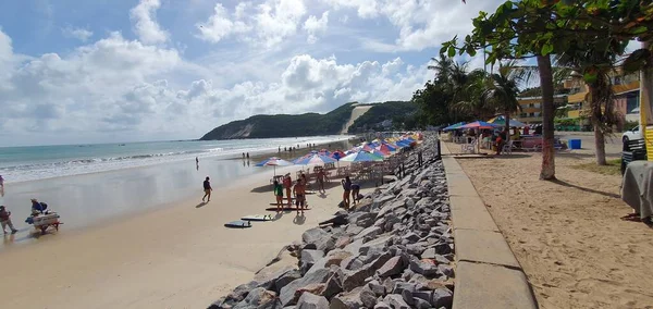 2012年3月5日 巴西北里约格朗德 纳塔尔 蓬塔内格拉海滩景观 以巴西北里约格朗德 纳塔尔莫罗多卡雷卡而闻名 — 图库照片