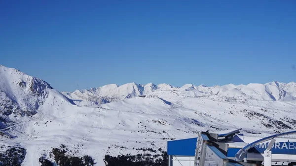 Grandvalira Andorra December 2022 Ski Scènes Een Pyreneeën Resort Aan — Stockfoto