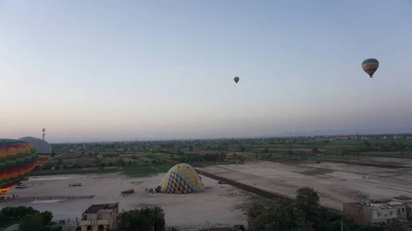 エジプト ルクソール 2022年7月12日 エジプトのルクソールでの気球飛行 — ストック写真
