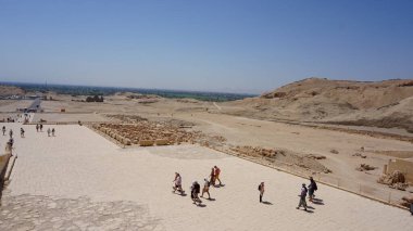 Luxor, Mısır, 12 Temmuz 2022: Lüksemburg, Mısır 'da arkeolojik kalıntılar