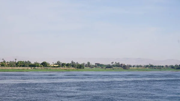 Luxor Egypten Juli 2022 Landskap Nilens Stränder Nära Luxor — Stockfoto