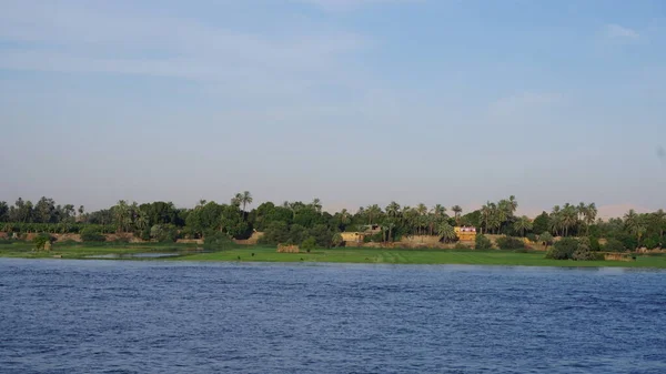 2022年7月12日 埃及卢克索 卢克索附近的尼罗河河岸景观 — 图库照片