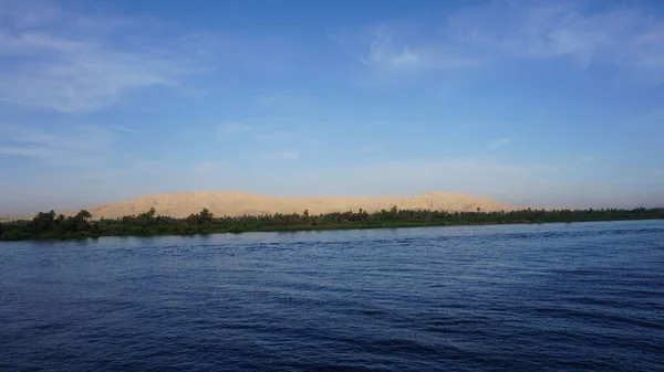 Luxor Egypte Juli 2022 Landschap Van Oevers Van Nijl Bij — Stockfoto