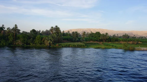 Luxor Mısır Temmuz 2022 Luxor Yakınlarındaki Nil Kıyılarının Manzarası — Stok fotoğraf