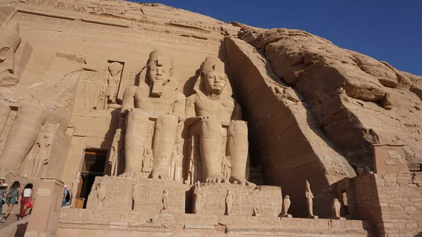 Abu Simbel Egypten Juli 2022 Landskap Abu Simbel Tempel Bredvid — Stockfoto