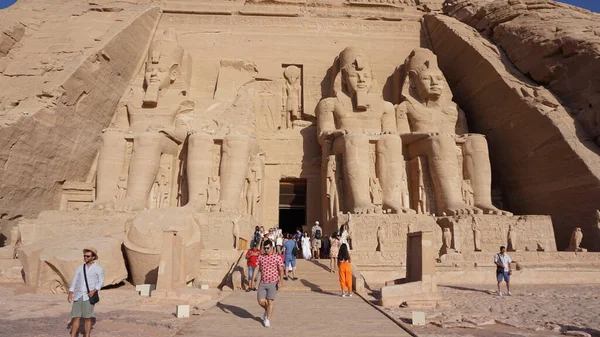 Abu Simbel Egypt Červenec 2022 Krajina Abu Simbel Chrámy Vedle — Stock fotografie
