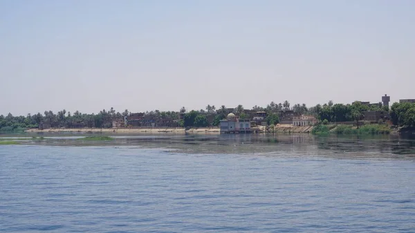 Nil Nehri Mısır Temmuz 2022 Edfu Kom Ombo Arasındaki Nil — Stok fotoğraf