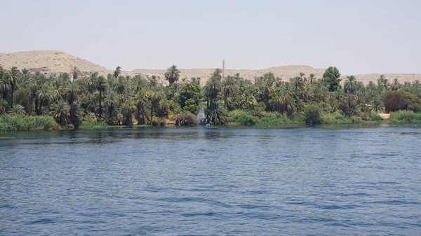Nil Ägypten Juli 2022 Landschaft Des Nils Zwischen Edfu Und — Stockfoto