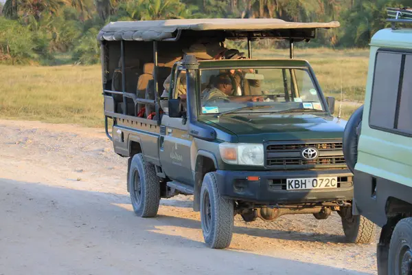 Amboseli Kenia Junio 2019 Safari 4X4 Parque Nacional Amboseli Kenia — Foto de Stock