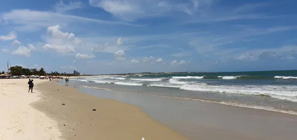 Genipabu Natal Rio Grande Norte Brazylia Marzec 2023 Krajobraz Plaży — Zdjęcie stockowe