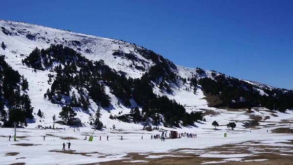 Soldeu Andorre Avril 2023 Paysage Ski Dans Une Station Andorre — Photo