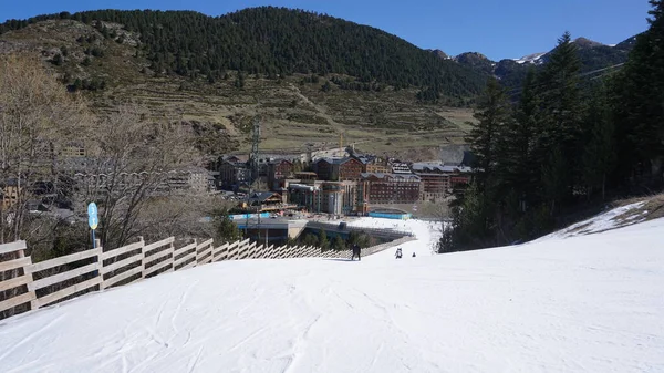 Soldeu Grandvalira Andorre Avril 2023 Images Neige Ski Une Journée — Photo