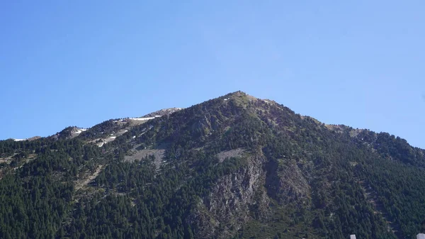 Snow Ski Mountain Landscape Pyrenees Andorra Sunny Spring Day — Stock Photo, Image