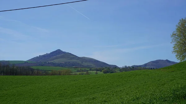 Güney Fransa Aquitaine Kırsal Dağ Manzarası — Stok fotoğraf