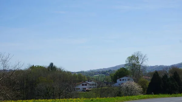 Landelijk Berglandschap Aquitaine Zuid Frankrijk — Stockfoto