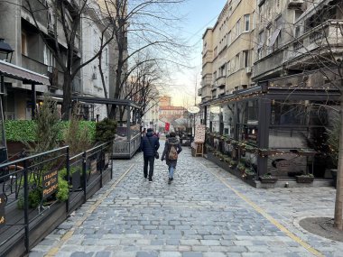 Belgrad, Sırbistan, 21 Şubat 2022: Belgrad, Sırbistan 'ın manzarası