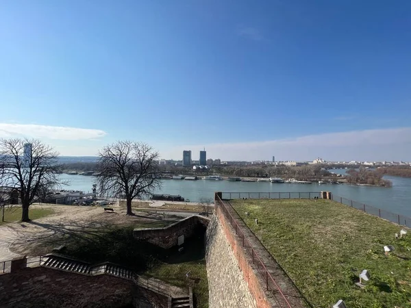 Landschaft Der Serbischen Hauptstadt Belgrad Europa — Stockfoto
