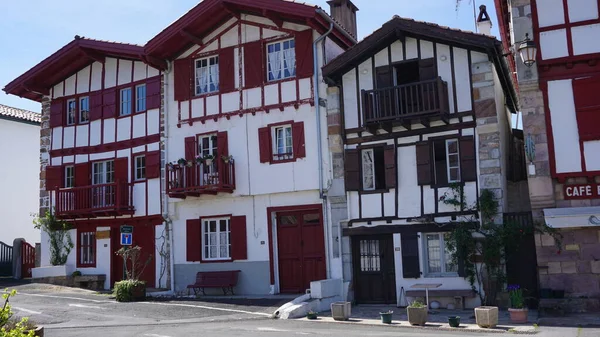 stock image Ainhoa, Aquitaine, France april,7 , 2023: landscape of the village of Ainhoa in the French Basque Country, France