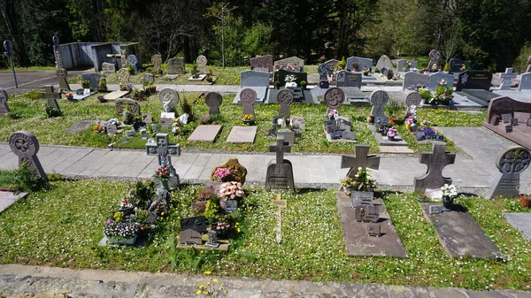 Ezpeleta Aquitanien Frankreich April 2023 Friedhof Rund Die Kirche Von — Stockfoto