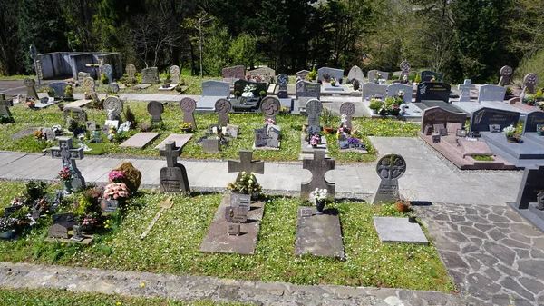 Ezpeleta Aquitânia França Abril 2023 Cemitério Torno Igreja Ezpeleta — Fotografia de Stock
