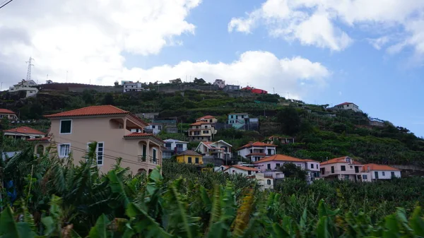 Madeira Portugália 2022 Június Madeira Táj Felhős Tavaszi Nap — Stock Fotó