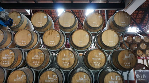 Madeira Portogallo Giugno 2022 Immagini Una Distilleria Rum Madeira — Foto Stock