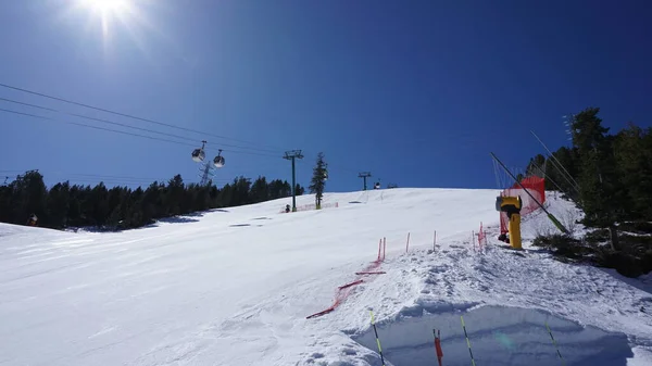 Grandvalira Andorra April 2023 Skilandschaft Einem Sonnigen Tag Zum Saisonabschluss — Stockfoto