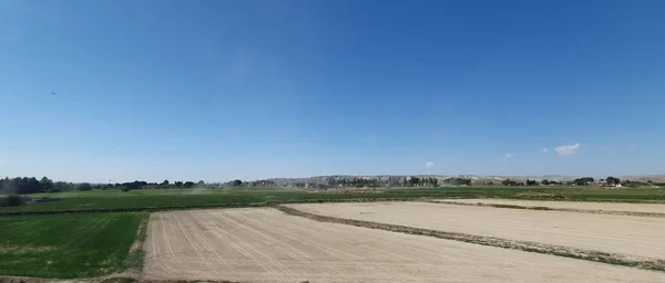 Salillas Jalon Zaradoza Spanje April 2023 Landschap Van Landbouw Platteland — Stockfoto