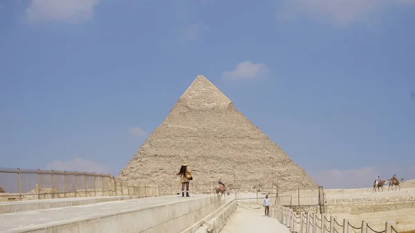 Κάιρο Αίγυπτος Ιουλίου 2022 Τοπίο Των Πυραμίδων Της Γκίζας — Φωτογραφία Αρχείου
