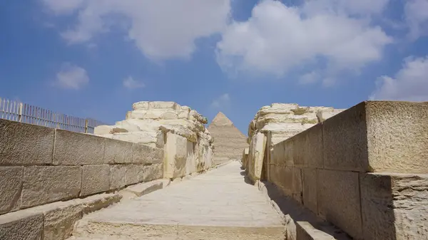 Kairo Ägypten Juli 2022 Landschaft Der Pyramiden Von Gizeh — Stockfoto