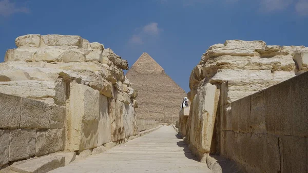 Cairo Egipto Julio 2022 Paisaje Las Pirámides Guiza —  Fotos de Stock