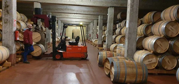 Haro Rioja Spain Április 2023 Elragadó Kilátás Nyílik Rioja Borospince — Stock Fotó