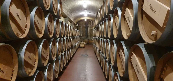 Haro Rioja Spain Április 2023 Elragadó Kilátás Nyílik Rioja Borospince — Stock Fotó