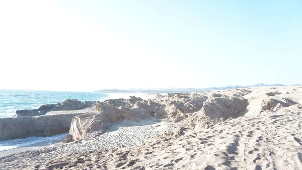 Wüste Trifft Meer Eine Faszinierende Strandlandschaft Los Cabos Baja California — Stockfoto