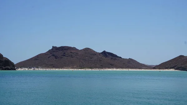 라파스 바하칼리포르니아 2022 세계에서 아름다운 해변중 하나가 자리잡고 멕시코 바하칼리포르니아주 — 스톡 사진