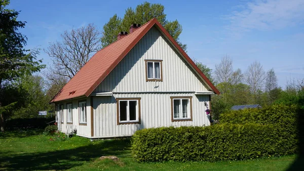 Venkovská Krajina Ostrově Saaremaa Estonsku — Stock fotografie