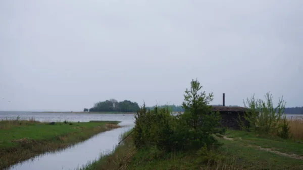 Krajobraz Wiejski Wyspie Muhu Estonii — Zdjęcie stockowe