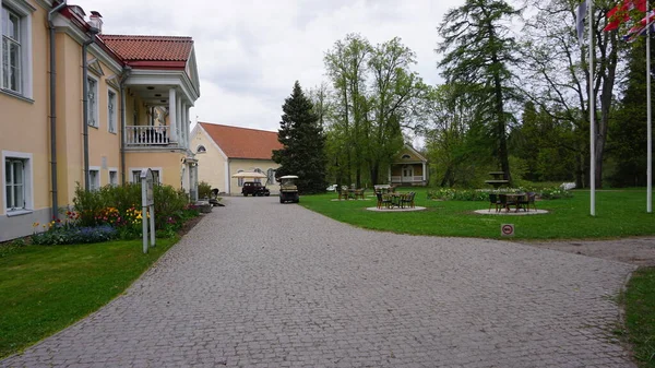 Venkovská Přírodní Krajina Vihula Manor Country Clubu Estonsku — Stock fotografie