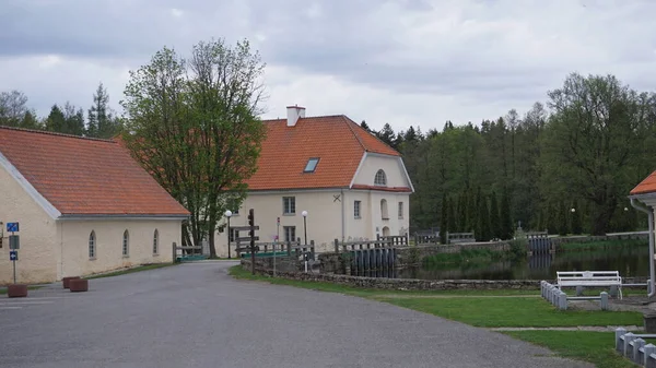 爱沙尼亚Vihula庄园乡村俱乐部的农村和自然景观 — 图库照片