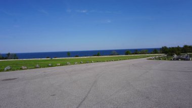 Estonya 'nın Saaremaa adasında kırsal alan ve doğa