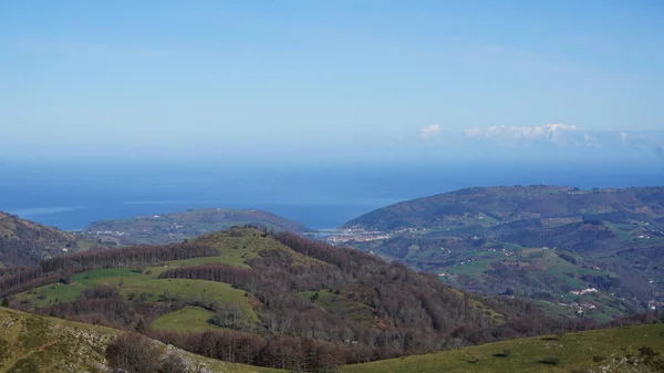 Rural Mountain Landscapes Mount Ernio Gipuzkoa Basque Country Winter — Stock Photo, Image