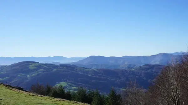 Ländliche Berglandschaften Auf Dem Berg Ernio Gipuzkoa Baskenland Winter — Stockfoto