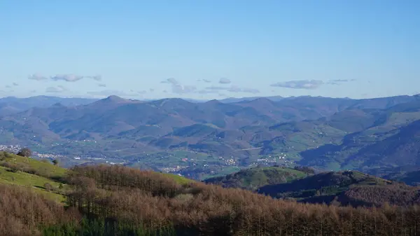 Ländliche Berglandschaften Auf Dem Berg Ernio Gipuzkoa Baskenland Winter — Stockfoto