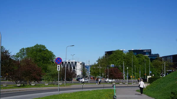 2023年6月18日 爱沙尼亚 春季一个星期四下午 爱沙尼亚塔林市的照片 — 图库照片