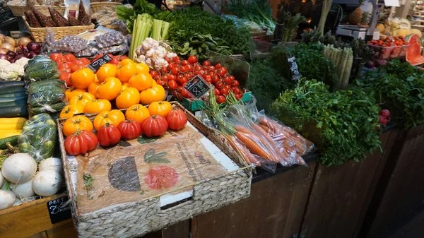 Obst Und Gemüse Auf Dem Obstmarkt Von Tallinn Estland — Stockfoto