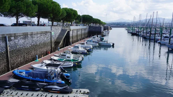 Hondarribia Guipzcoa País Basco Outubro 2021 Jet Skis Com Suas — Fotografia de Stock