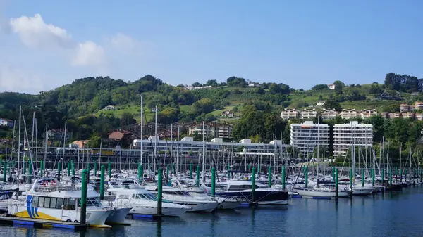 Hondarribia Guipzcoa Paesi Baschi Ottobre 2021 Barche Nel Porto Turistico — Foto Stock