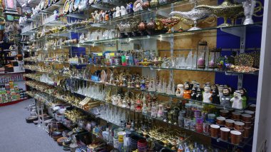 Dubai, Birleşik Arap Emirlikleri, 20 Ekim 2021: Dubai pazarında bir Ekim sabahı manzarası, Olgun Pazar